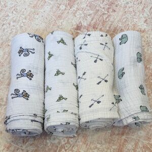Gently used muslin swaddles